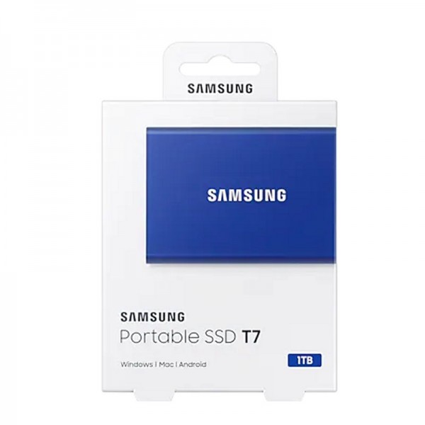Samsung t7 ssd externo 1tb nvme usb 3.2 azul Samsung t7 ssd externo 1tb nvme usb 3.2 azul